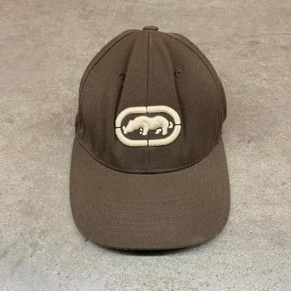 Y2K Khaki and brown Ecko Unltd. cap